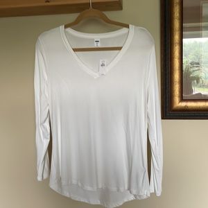 Old Navy white lux top NTW